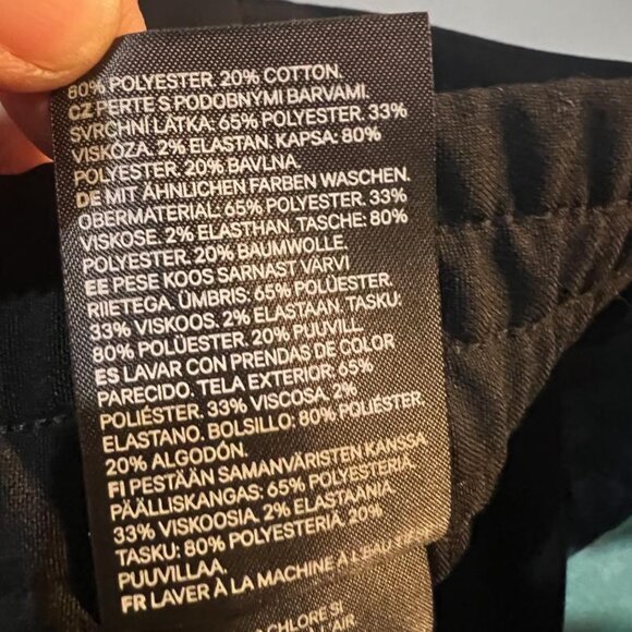 NWT H&M Slim Fit Coupe Etroite Tuxedo Pants in Black - Size 36R - Picture 10 of 11